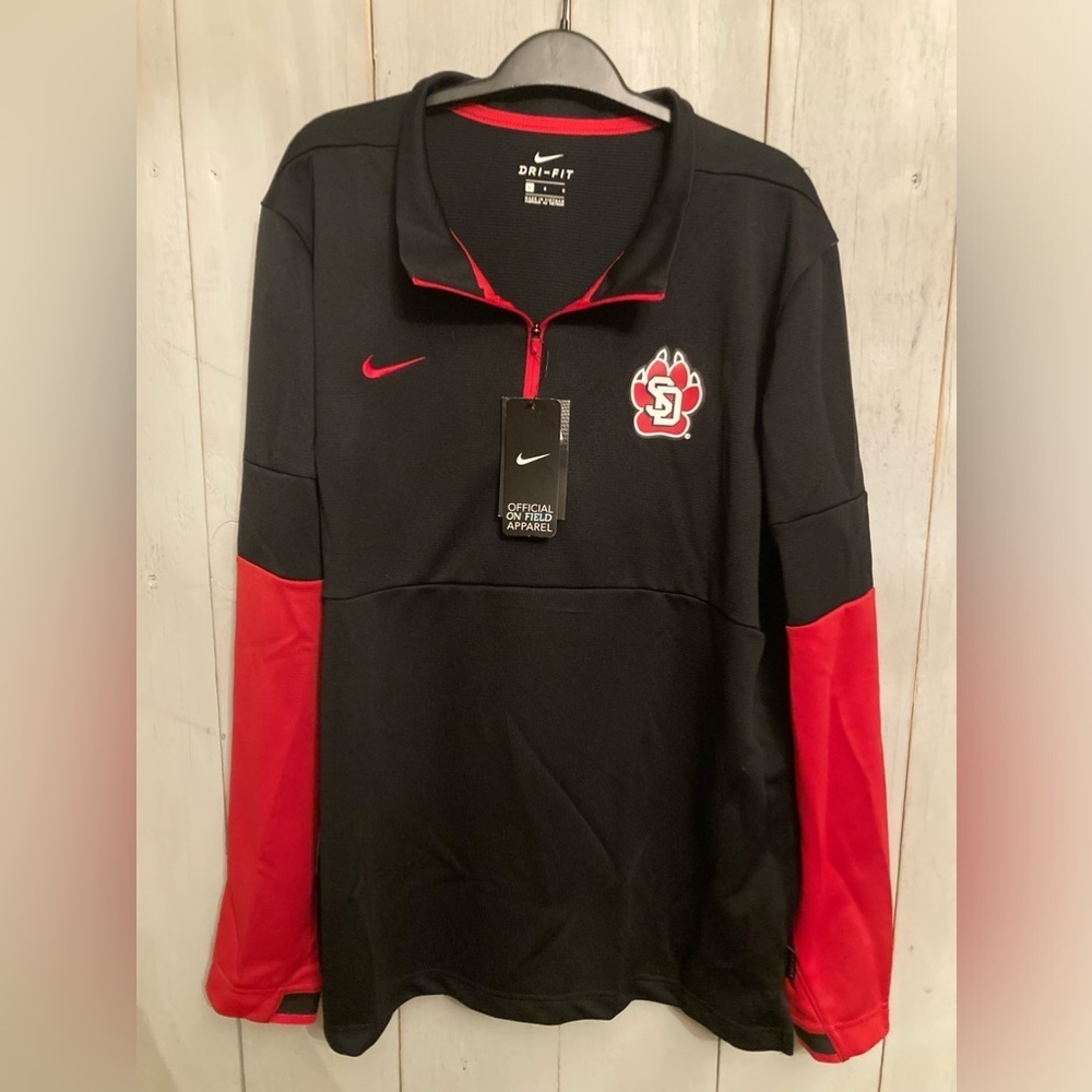 University of South Dakota Coyotes‎ Nike Men's Quarter-Zip Windbreaker New Large